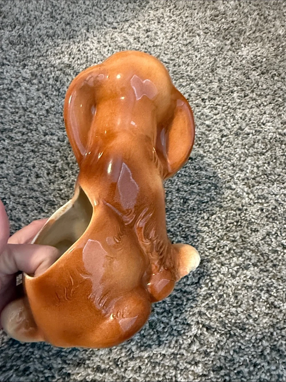 VINTAGE ROYAL COPLEY COCKER SPANIEL PUPPY DOG PLANTER 7-1/2